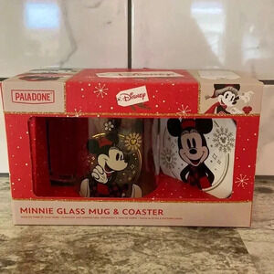 Disney | Minnie Mouse  Glass Mug & Coaster Set